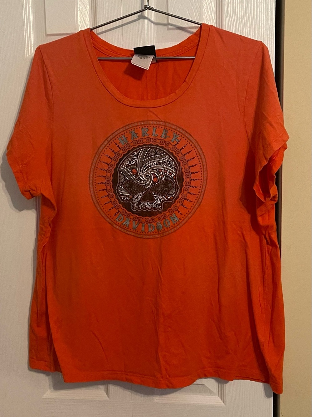 Harley-Davidson Bright Orange Logo Tee